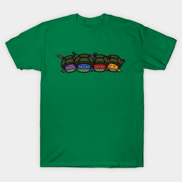 Ninja Mushrooms T-Shirt by jeffmcdowalldesign